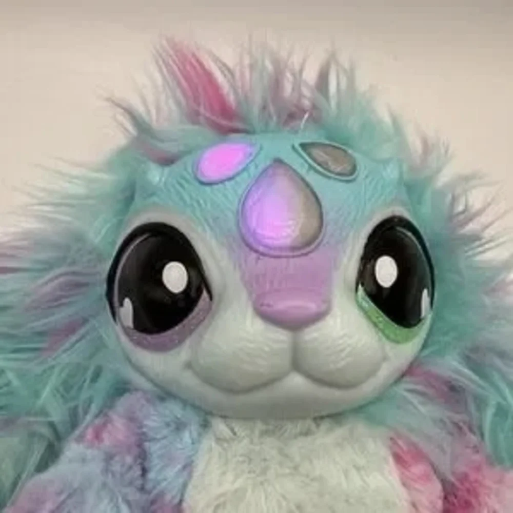 Plush Small Pet Toy - Pastel Blue & Pink Plush Creature